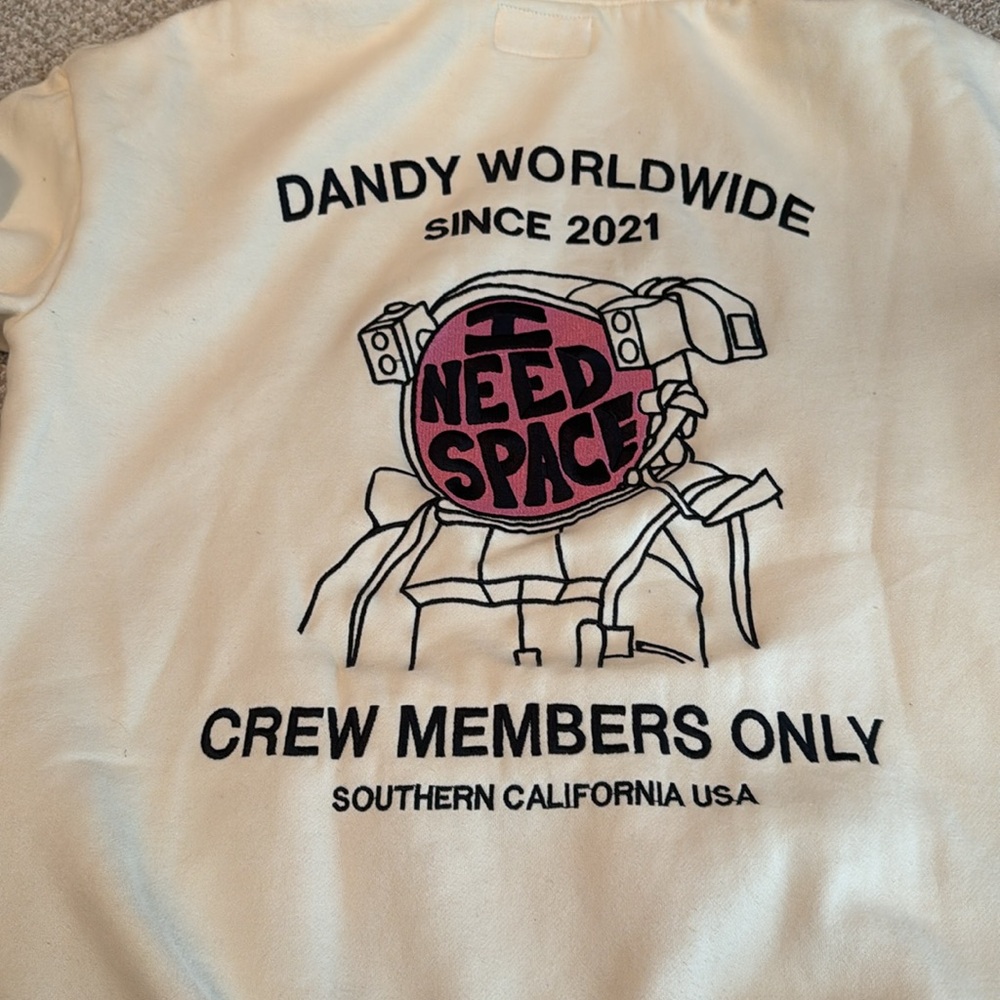 Dandy wordlwide I need space hoodie Medium Used